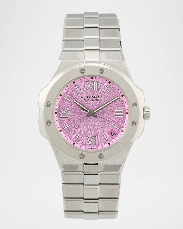 Alpine Eagle 41mm Stainless Steel Pink Dial Watch
